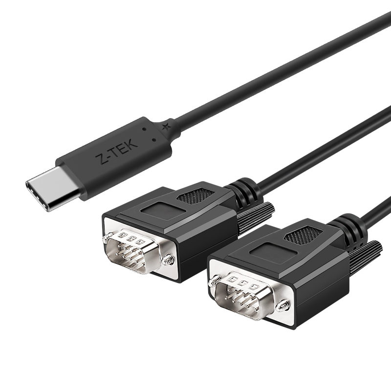 TYPE-C转2 X RS232串口线