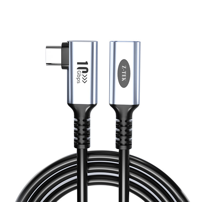 USB3.1 TYPE-C 公弯头对母直头10G延长线